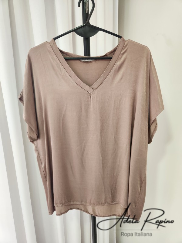 Blusa de viscosa cuello V