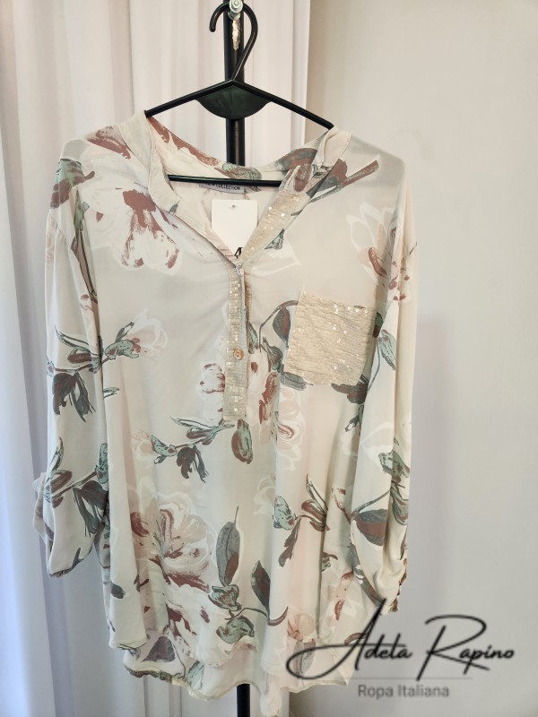 Camisola con bolsillo de lentejuela