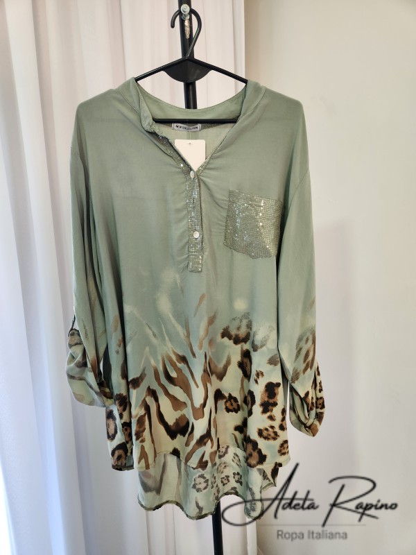 Camisola con bolsillo de lentejuela